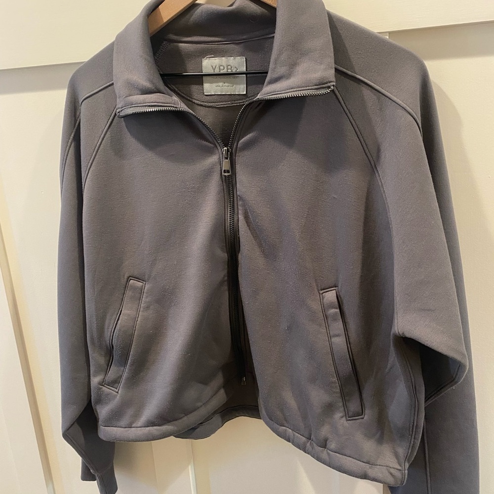 Abercrombie/ypb Women's Charcoal Zip-Up Hoodie